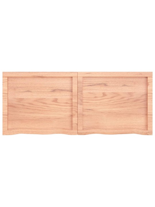 Koupelnová deska hnědá 120x50x(2-6) cm ošetřený masivní dřevo