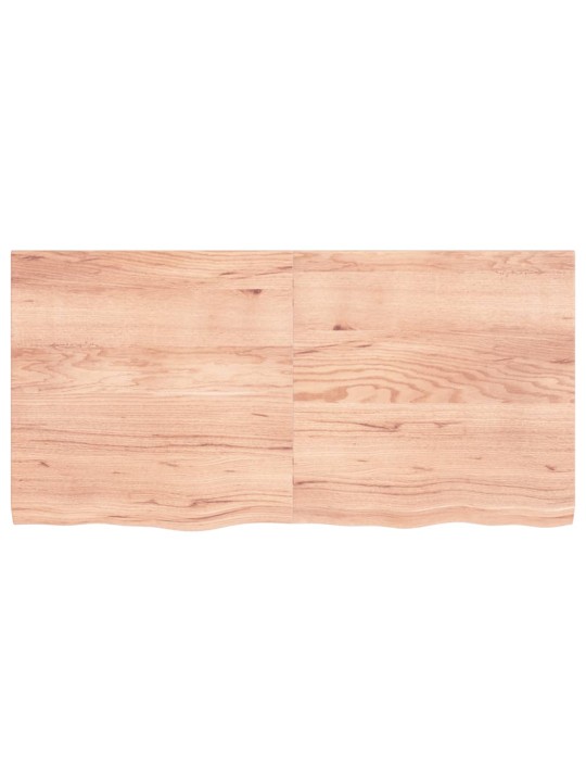 Koupelnová deska hnědá 120x60x(2-4) cm ošetřený masivní dřevo