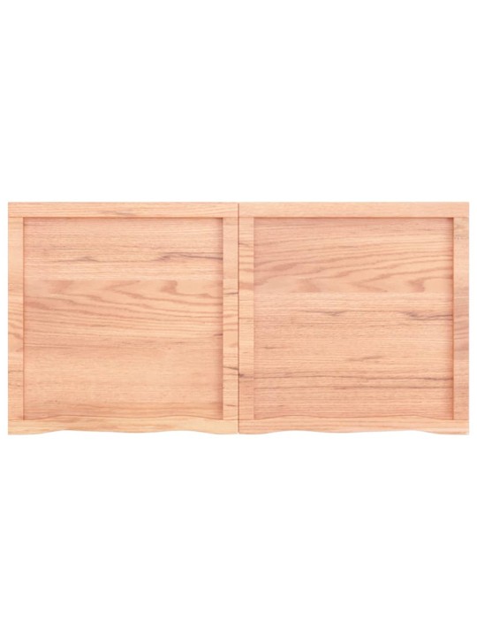 Koupelnová deska hnědá 120x60x(2-6) cm ošetřený masivní dřevo