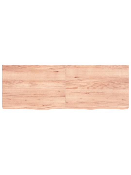 Koupelnová deska hnědá 140x50x(2-4) cm ošetřený masivní dřevo