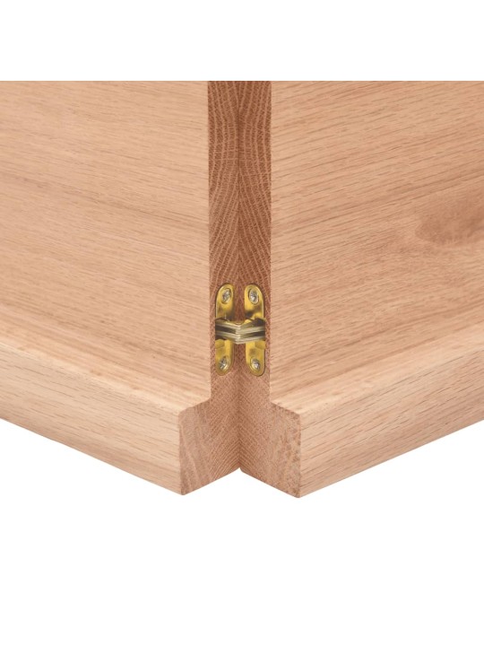Koupelnová deska hnědá 140x50x(2-4) cm ošetřený masivní dřevo