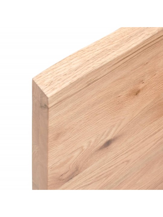 Koupelnová deska hnědá 140x50x(2-4) cm ošetřený masivní dřevo