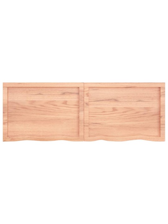 Koupelnová deska hnědá 140x50x(2-4) cm ošetřený masivní dřevo