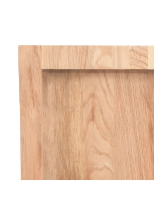 Koupelnová deska hnědá 140x60x(2-6) cm ošetřený masivní dřevo