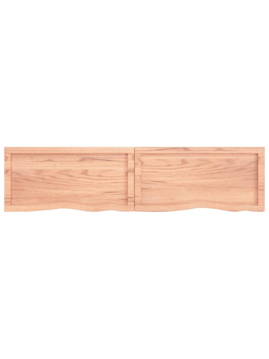 Koupelnová deska hnědá 160x40x(2-6) cm ošetřený masivní dřevo
