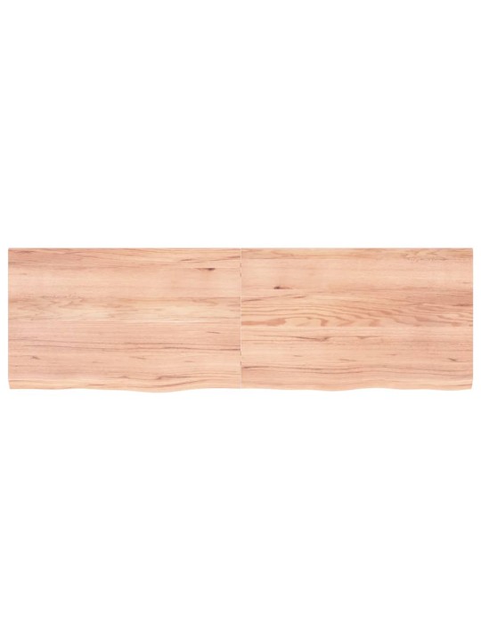 Koupelnová deska hnědá 160x50x(2-4) cm ošetřený masivní dřevo