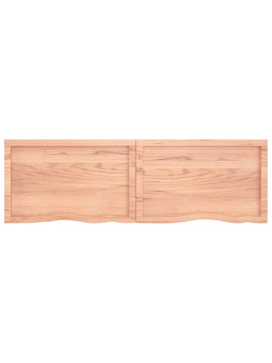 Koupelnová deska hnědá 160x50x(2-4) cm ošetřený masivní dřevo