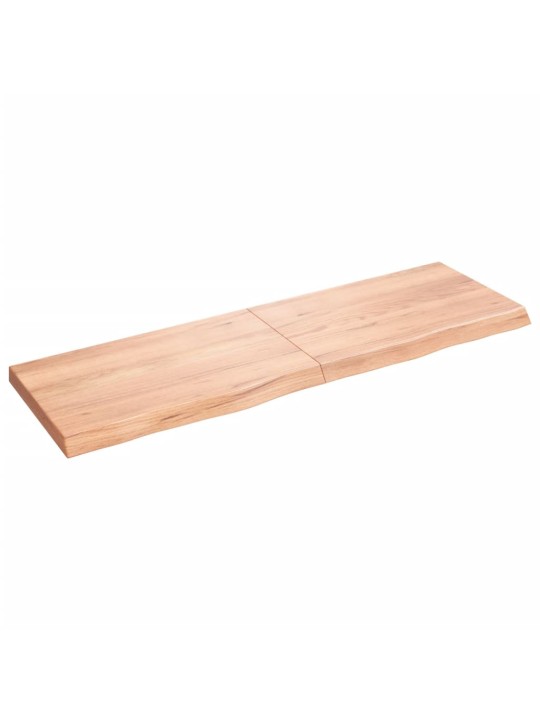Koupelnová deska hnědá 160x50x(2-6) cm ošetřený masivní dřevo