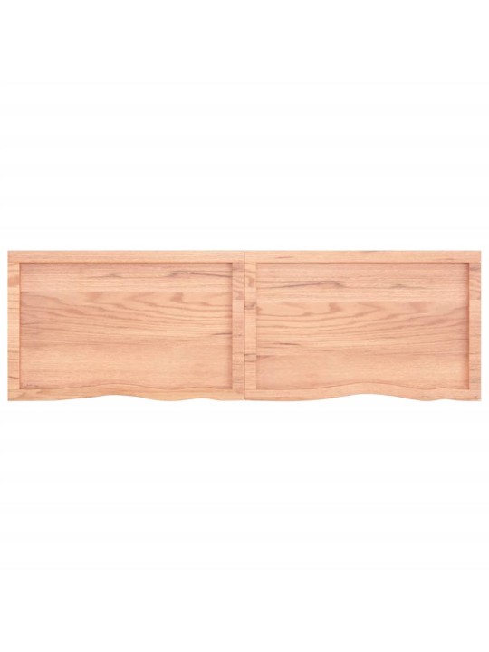 Koupelnová deska hnědá 160x50x(2-6) cm ošetřený masivní dřevo