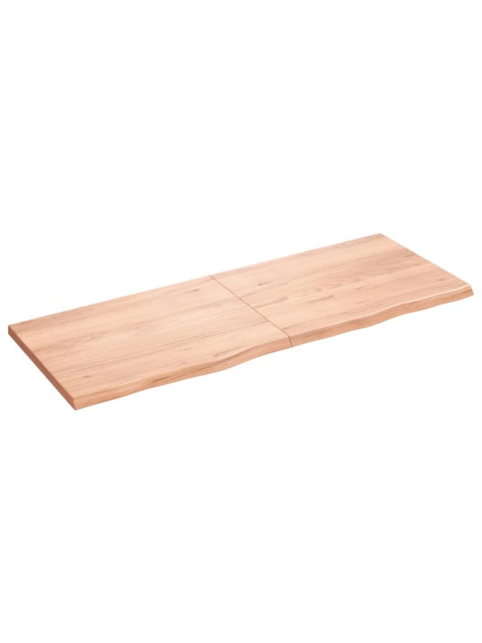 Koupelnová deska hnědá 160x60x(2-4) cm ošetřený masivní dřevo