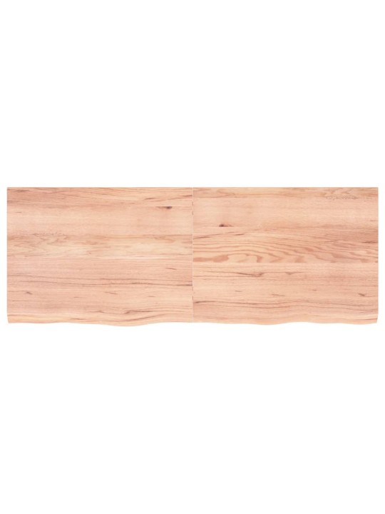 Koupelnová deska hnědá 160x60x(2-4) cm ošetřený masivní dřevo
