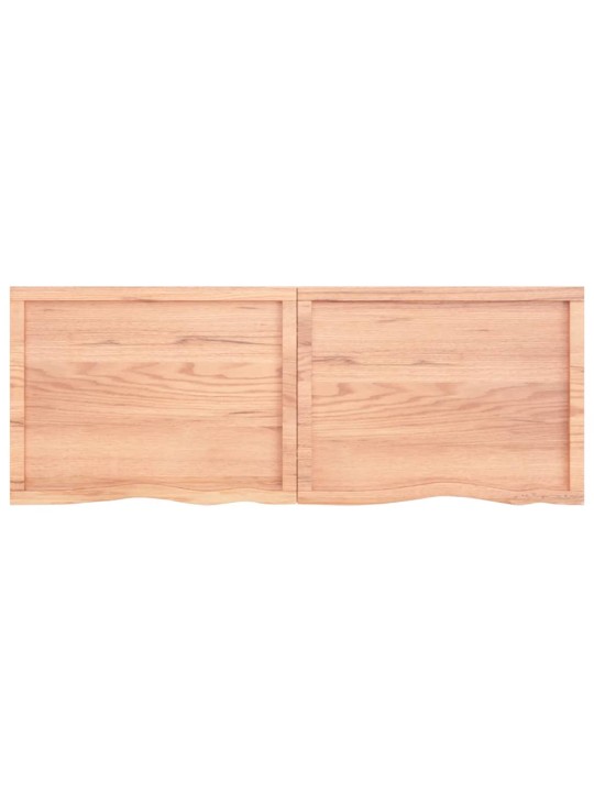 Koupelnová deska hnědá 160x60x(2-4) cm ošetřený masivní dřevo