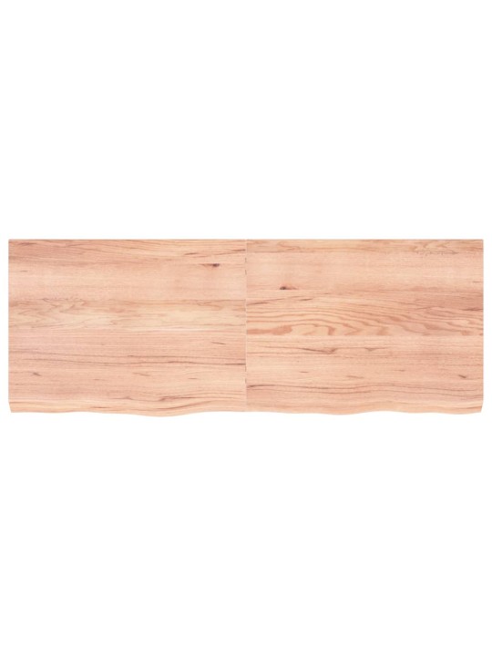 Koupelnová deska hnědá 160x60x(2-6) cm ošetřený masivní dřevo