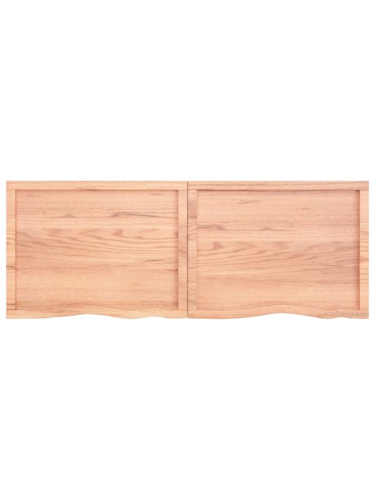 Koupelnová deska hnědá 160x60x(2-6) cm ošetřený masivní dřevo