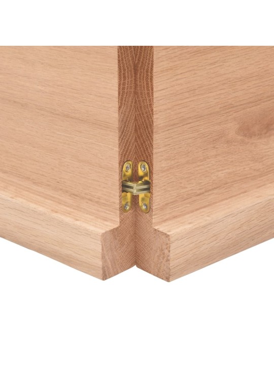 Koupelnová deska hnědá 180x40x(2-4) cm ošetřený masivní dřevo