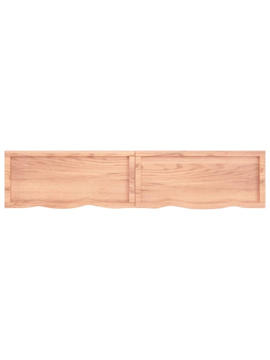 Koupelnová deska hnědá 180x40x(2-4) cm ošetřený masivní dřevo