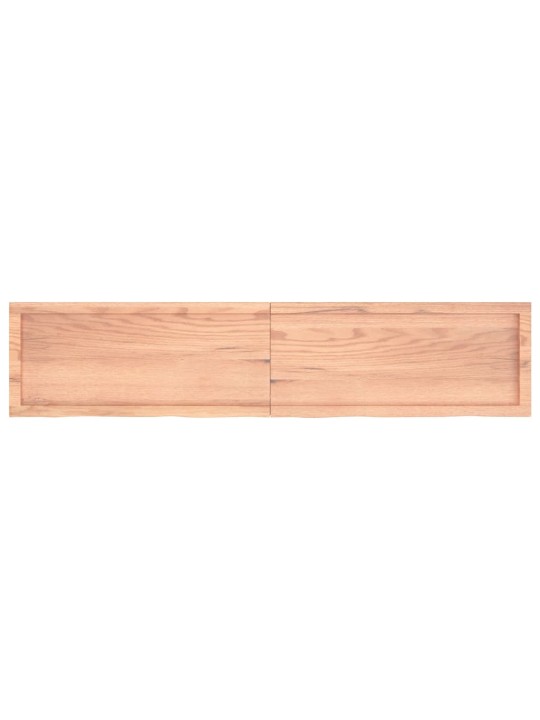 Koupelnová deska hnědá 180x40x(2-6) cm ošetřený masivní dřevo