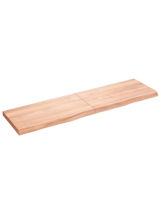 Koupelnová deska hnědá 180x50x(2-6) cm ošetřený masivní dřevo