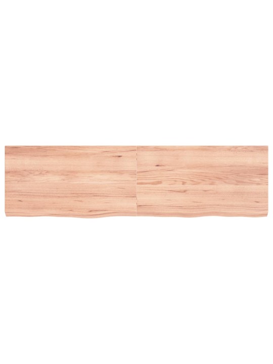 Koupelnová deska hnědá 180x50x(2-6) cm ošetřený masivní dřevo