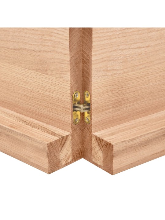 Koupelnová deska hnědá 180x50x(2-6) cm ošetřený masivní dřevo