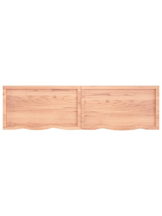 Koupelnová deska hnědá 180x50x(2-6) cm ošetřený masivní dřevo