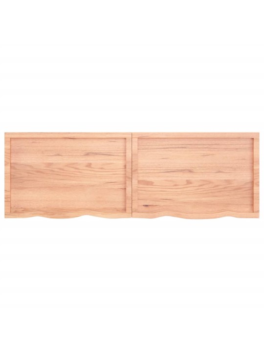 Koupelnová deska hnědá 180x60x(2-4) cm ošetřený masivní dřevo