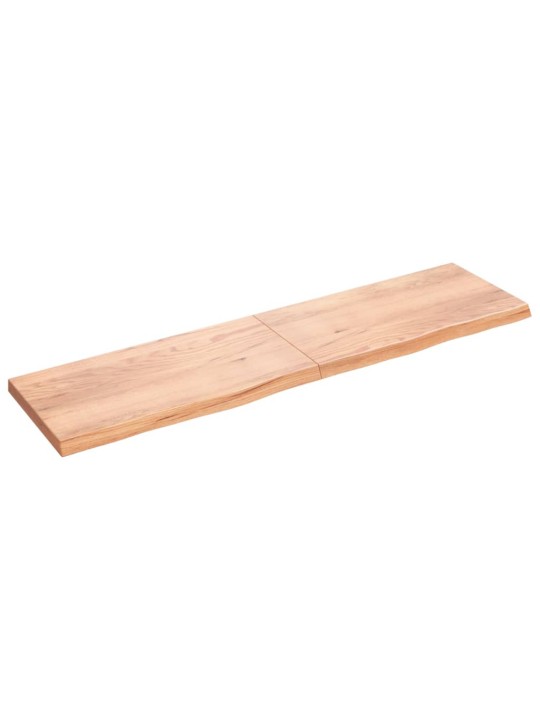 Koupelnová deska hnědá 200x50x(2-6) cm ošetřený masivní dřevo