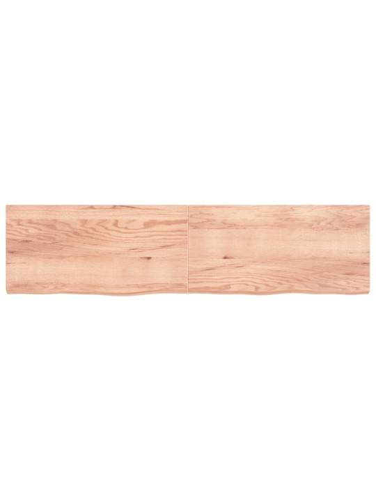 Koupelnová deska hnědá 200x50x(2-6) cm ošetřený masivní dřevo