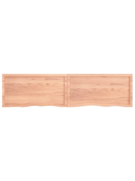 Koupelnová deska hnědá 200x50x(2-6) cm ošetřený masivní dřevo