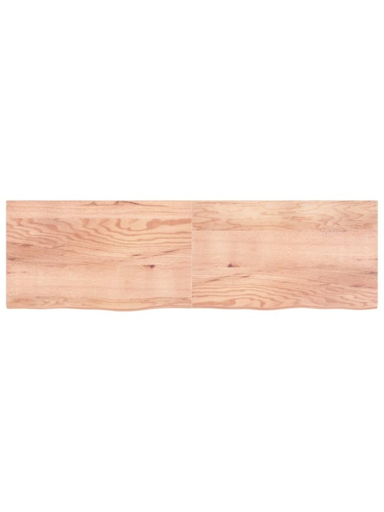 Koupelnová deska hnědá 200x60x(2-4) cm ošetřené masivní dřevo