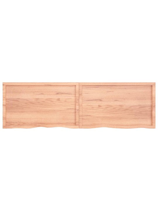 Koupelnová deska hnědá 200x60x(2-6) cm ošetřený masivní dřevo