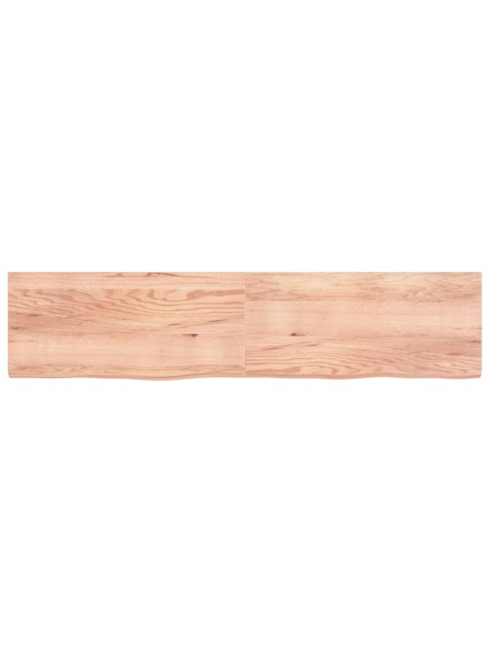 Koupelnová deska hnědá 220x50x(2-6) cm ošetřený masivní dřevo
