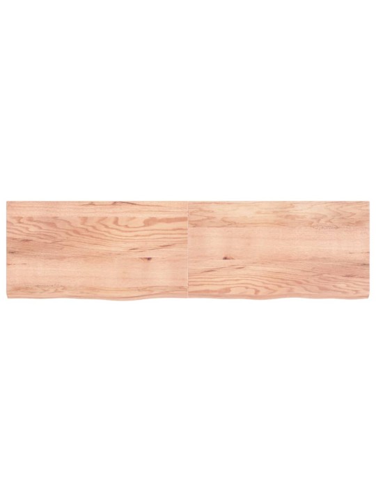 Koupelnová deska hnědá 220x60x(2-6) cm ošetřený masivní dřevo