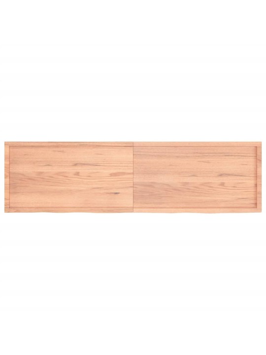 Koupelnová deska hnědá 220x60x(2-6) cm ošetřený masivní dřevo