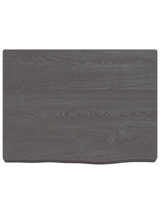 Koupelnová deska tmavě hnědá 40x30x(2-4) cm ošetřený masiv