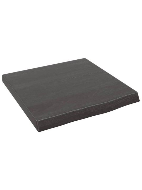 Koupelnová deska tmavě hnědá 40x40x(2-4) cm ošetřený masiv