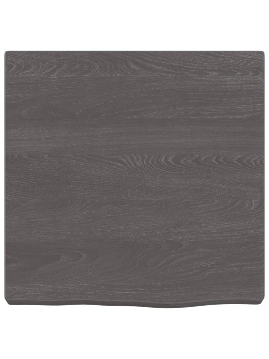 Koupelnová deska tmavě hnědá 40x40x(2-4) cm ošetřený masiv
