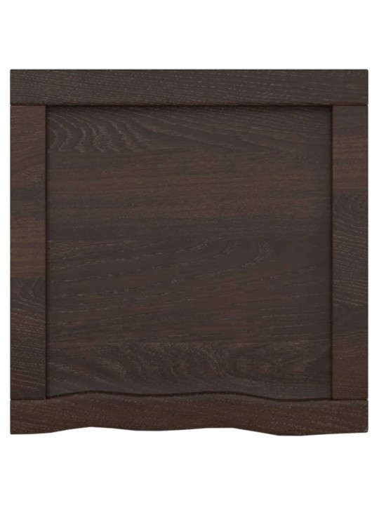 Koupelnová deska tmavě hnědá 40x40x(2-4) cm ošetřený masiv