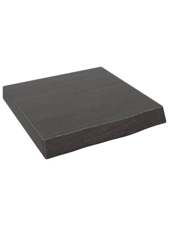 Koupelnová deska tmavě hnědá 40x40x(2-6) cm ošetřený masiv
