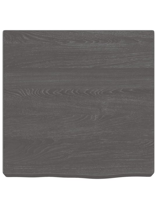 Koupelnová deska tmavě hnědá 40x40x(2-6) cm ošetřený masiv
