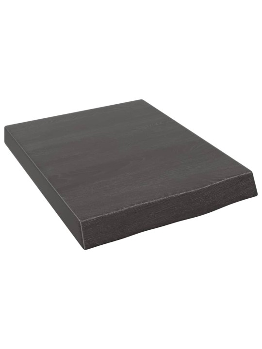 Koupelnová deska tmavě hnědá 40x50x(2-6) cm ošetřený masiv