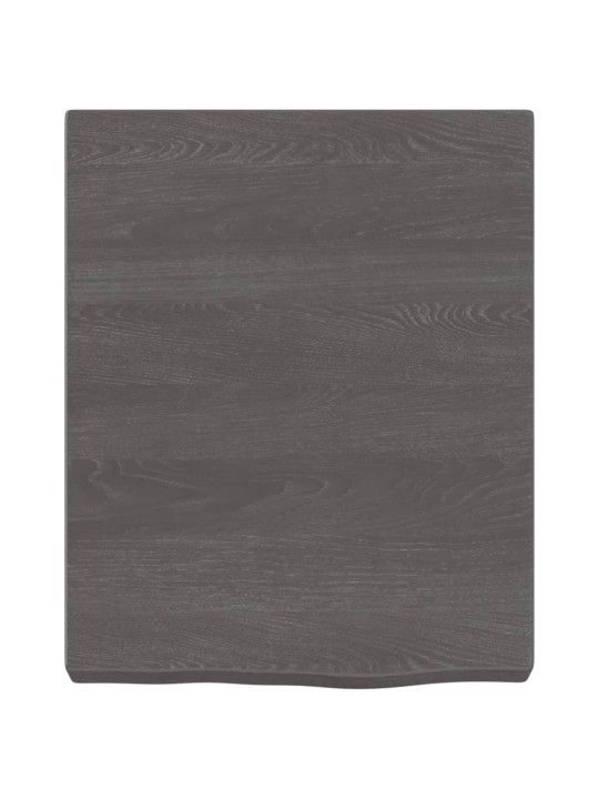 Koupelnová deska tmavě hnědá 40x50x(2-6) cm ošetřený masiv