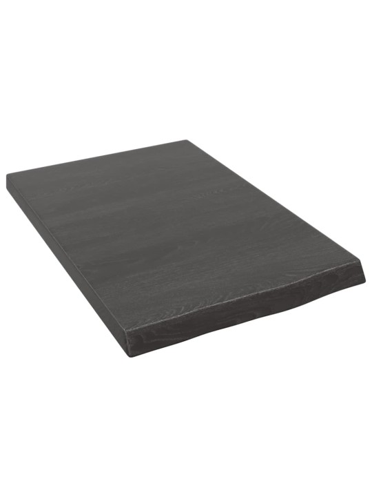 Koupelnová deska tmavě hnědá 40x60x(2-4) cm ošetřený masiv
