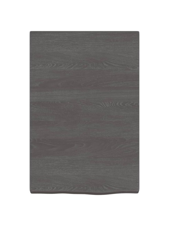 Koupelnová deska tmavě hnědá 40x60x(2-4) cm ošetřený masiv
