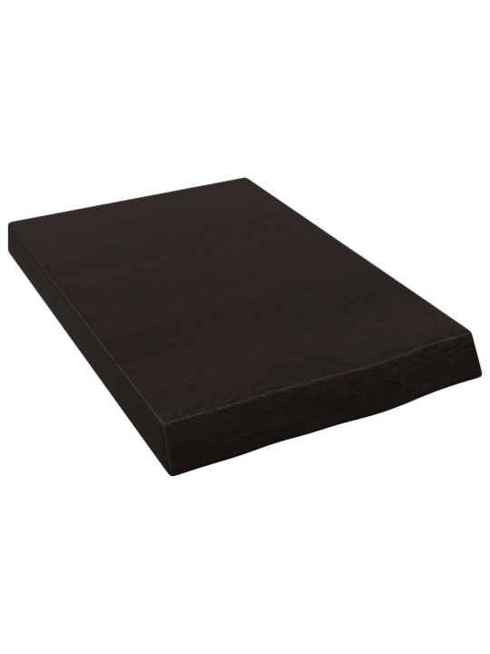 Koupelnová deska tmavě hnědá 40x60x(2-6) cm ošetřený masiv