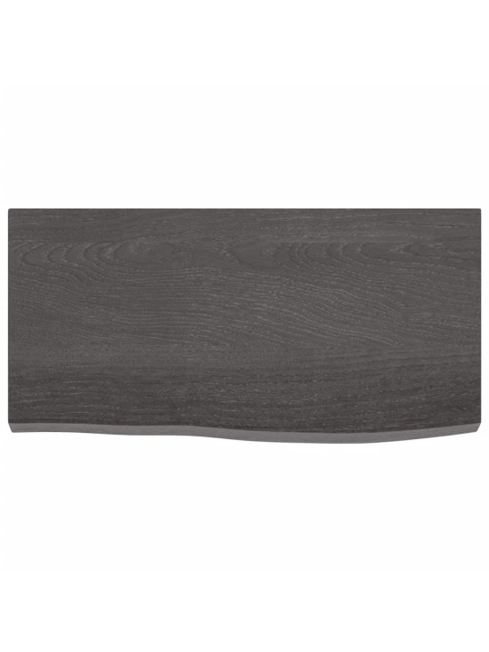 Koupelnová deska tmavě hnědá 60x30x(2-4) cm ošetřený masiv