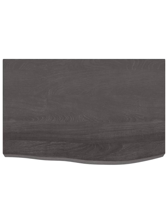 Koupelnová deska tmavě hnědá 60x40x (2-6) cm ošetřený masiv