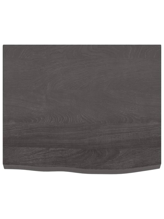 Koupelnová deska tmavě hnědá 60x50x(2-4) cm ošetřený masiv