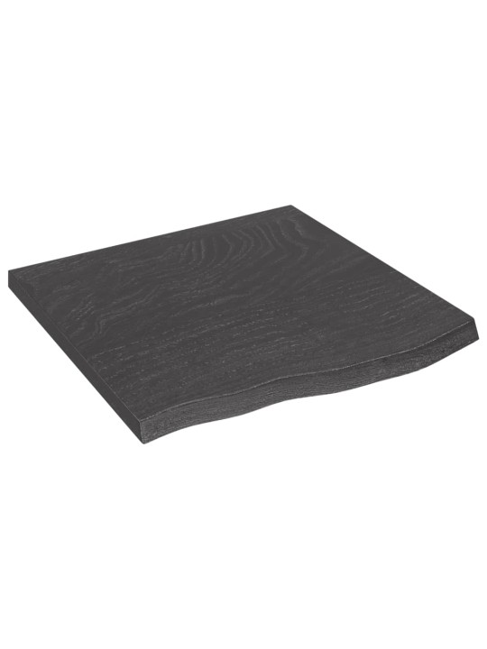 Koupelnová deska tmavě hnědá 60x60x(2-4) cm ošetřený masiv