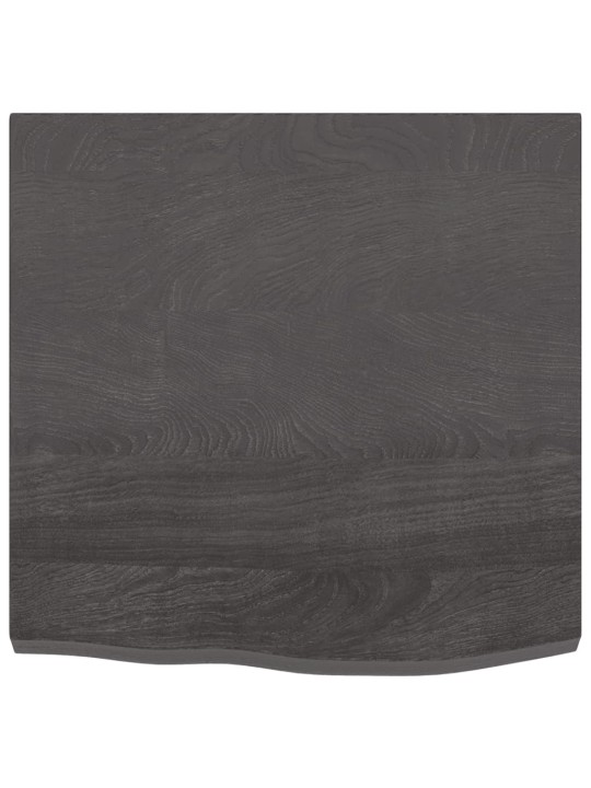 Koupelnová deska tmavě hnědá 60x60x(2-4) cm ošetřený masiv